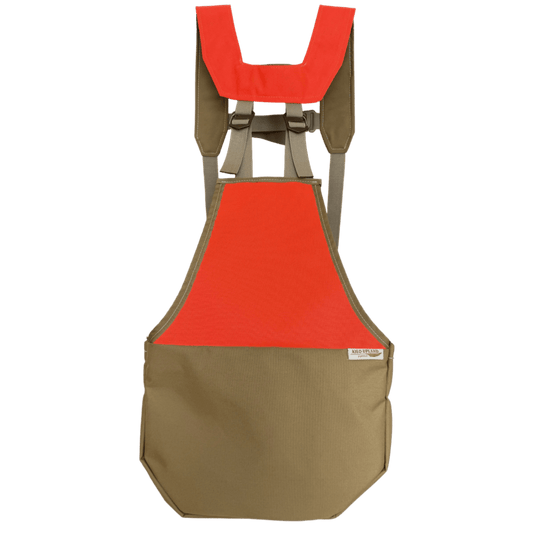 Blaze/Coyote brown Lightweight Upland Strap Vest. Modular Molle Yoke Strap.