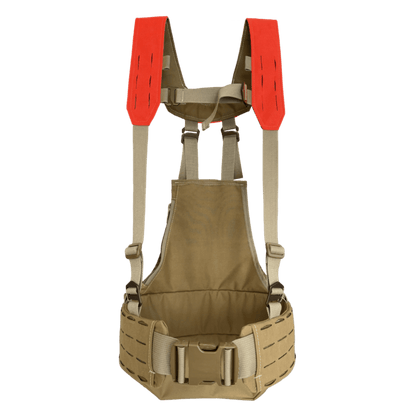 Blaze/Coyote brown Lightweight Modular Upland Strap Vest.