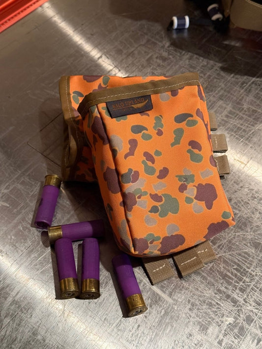 Old School Blaze Camo shell pouch
